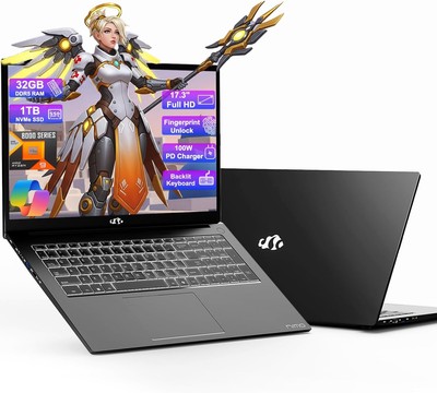 NIMO 17.3 Gaming-Laptop Ryzen 9 8945HS ( i9-13900H) 32GB RAM 1TB SSD Radeon 780M