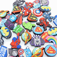You Pick Superheroes Crocs Shoe Bag Charms Spider Man Superman Black Panther