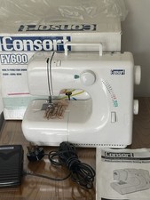 Consort Sewing Machine with Foot Pedal Instructions Manual and Original Box VGC
