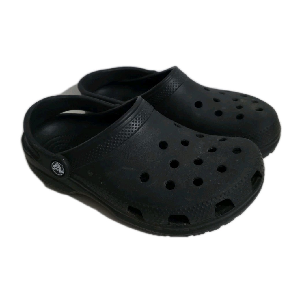 Crocs de plataforma negros para mujer talla UK 5
