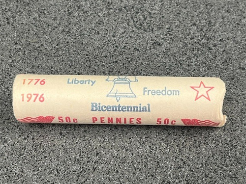 Full Roll (50) 1976 P Bicentennial 1976-1976 OBW Roll United States Lincoln Cent