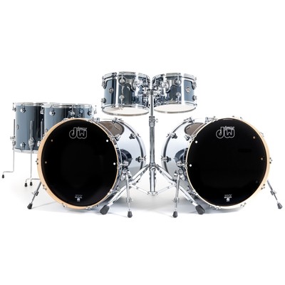 DW Performance Double Bass Shell-Set Chrome Shadow - Drum Kesselsatz