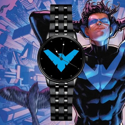 Nightwing DC Comics Engraved Wristwatch
