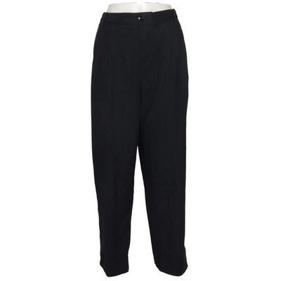 Zara, Stoffhose, Größe: L, Schwarz/Grau, Nadelstreifen, Damen #OYe