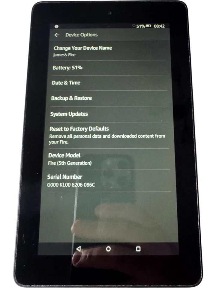 Amazon Fire 7 Tablet 5th Gen 16GB WiFi 7" Black – Great for Apps/Movies - Image 4 of 4