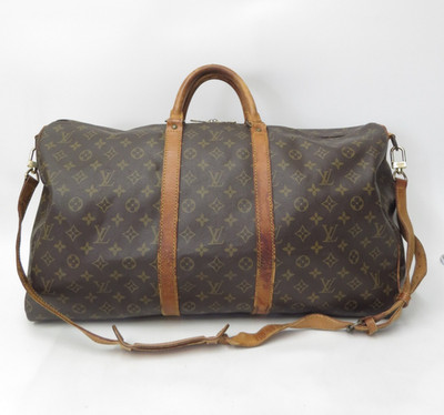 Louis Vuitton Monogram Duffle Boston Bag Keepall 55 Bandouliere F#53126