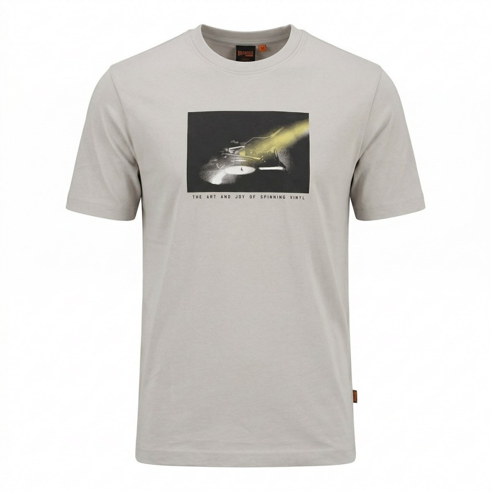 BOSS Men's T-Shirt Te DJ Regular Fit Grey 50561846 070 OPEN GREY