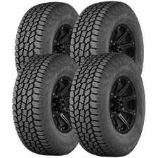 Qty 4 Lt25580r17 Yokohama Geolandar At4 121118r Lre Black Wall Tires