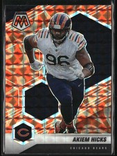 2021 Panini Mosaic #45 Akiem Hicks Prizm Reactive Orange