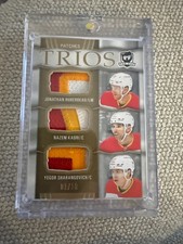 2024-25 Upper Deck The Cup Gold Patches Trios Huberdeau /Kadri/ Sharangovic /10