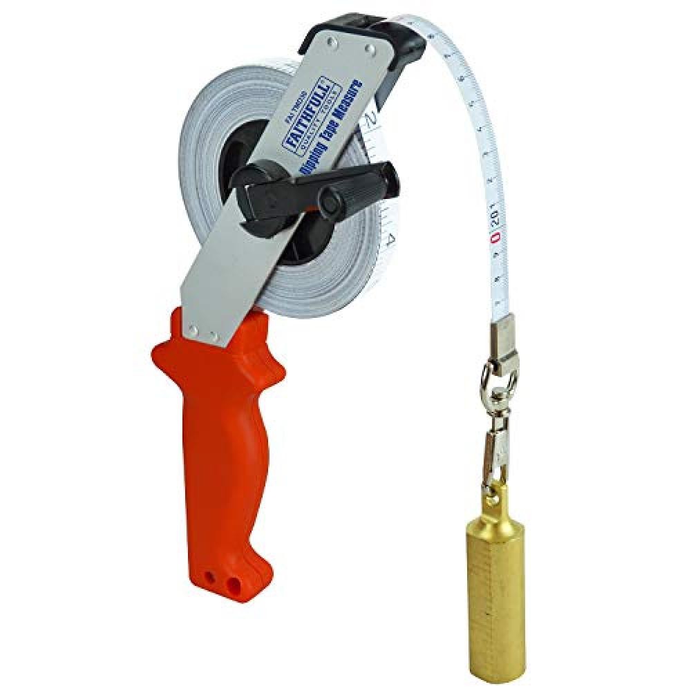 Faithfull FAITMD30 Metro Professionale 30 Metri con Peso Ottone