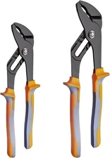 8 & 10-Inch Channel Locks Plier Set - Adjustable Water Pump Pliers for Plumbing 