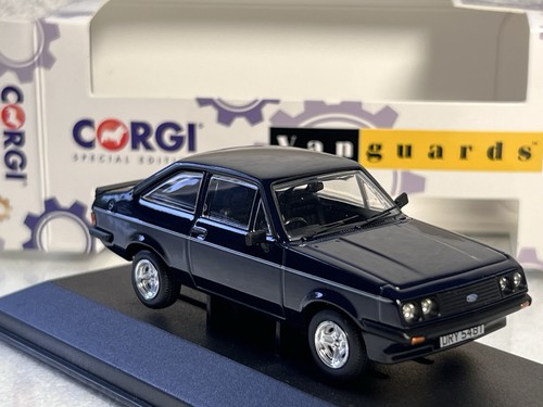 Corgi Vanguards 1:43 VA14909 Ford Escort Mk2 RS2000 Midnight Blue S/Cog Boxed