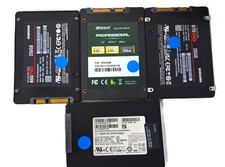 Lot of 4 Mixed Brand 250GB / 256GB 2.5" SATA SSD | See Photo