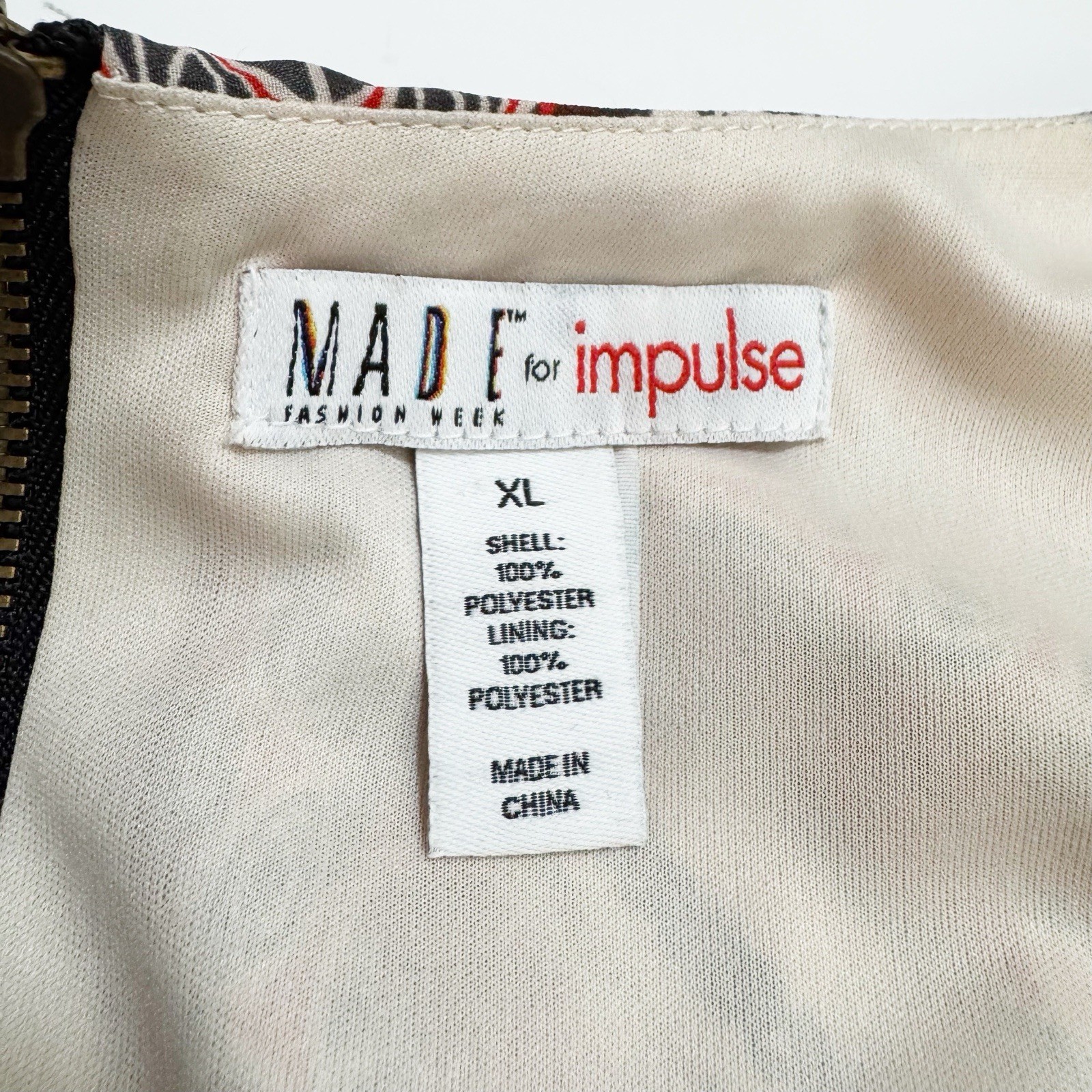 Made for Impulse Patchwork Stripe Shift Dress Mul… - image 8