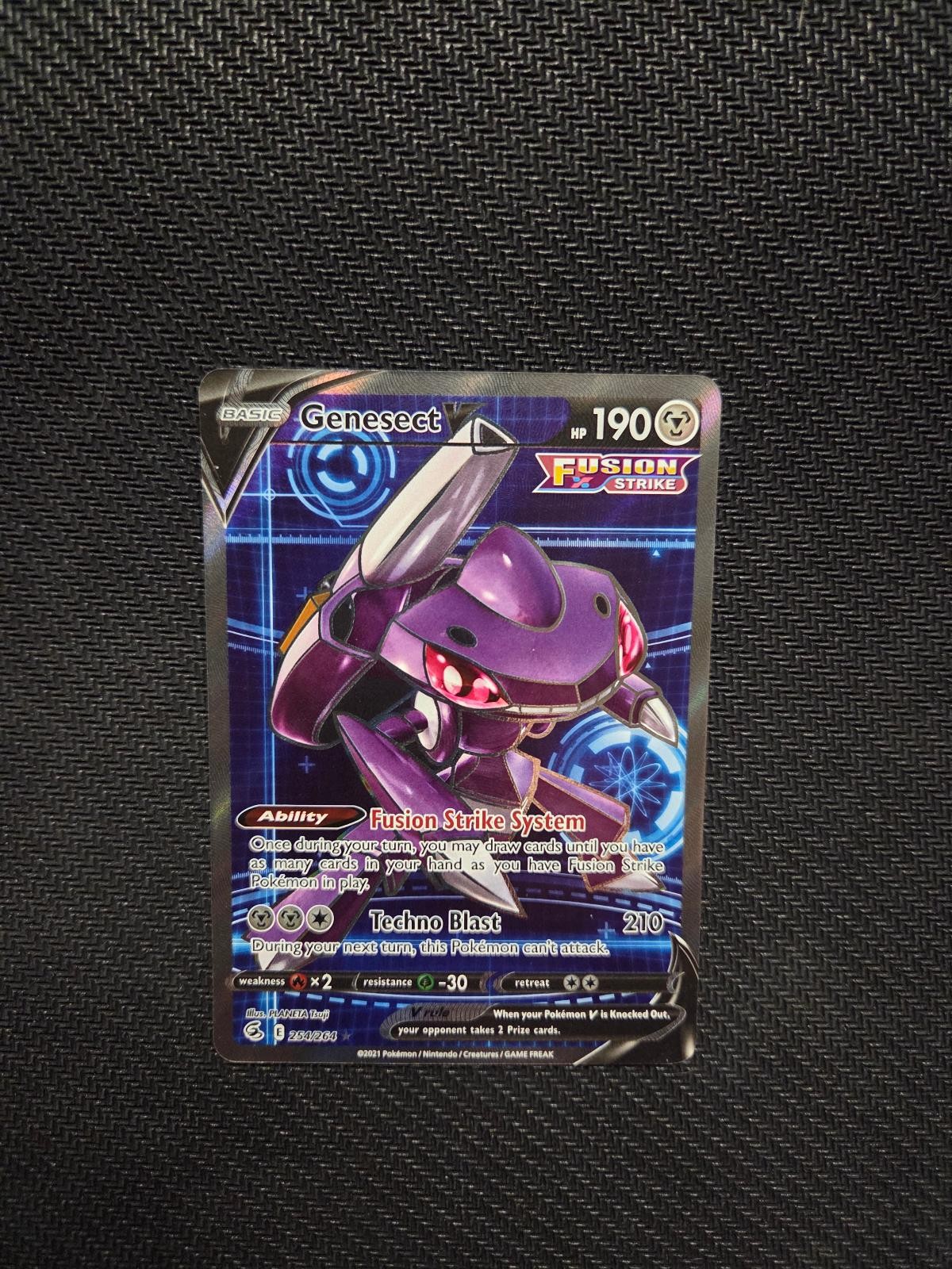 Genesect V 254/264 Ultra Rare Fusion Strike Pokemon Holo NM/M