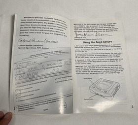 Black Fire Sega Saturn Complete CIB Tested Working w/ Manual Disc & Case