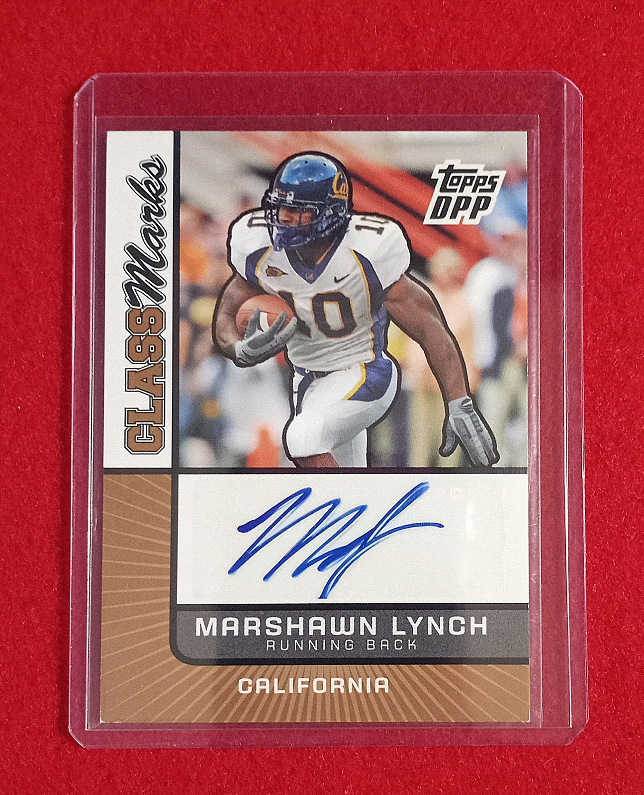 Marshawn Lynch Topps Draft Picks & Prospects Class Marks #CMML Class Marks-Autograph