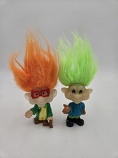 Vintage 1993 Burger King Troll Glow In The Dark Orange Hair IQ  jaws BK Kids