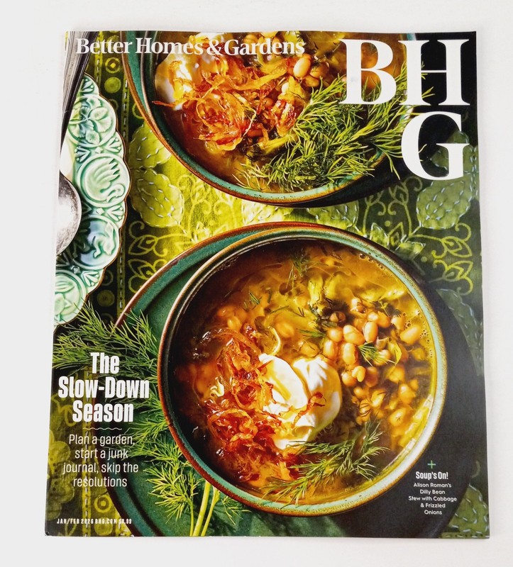 Better Homes & Garden January / February 2026 Magazine The Slow Down Season