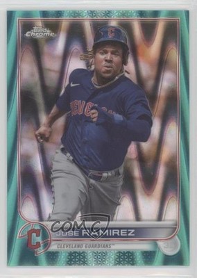 2022 Topps Chrome Sonic Aqua RayWave Refractor 85/199 Jose Ramirez #151 s7f