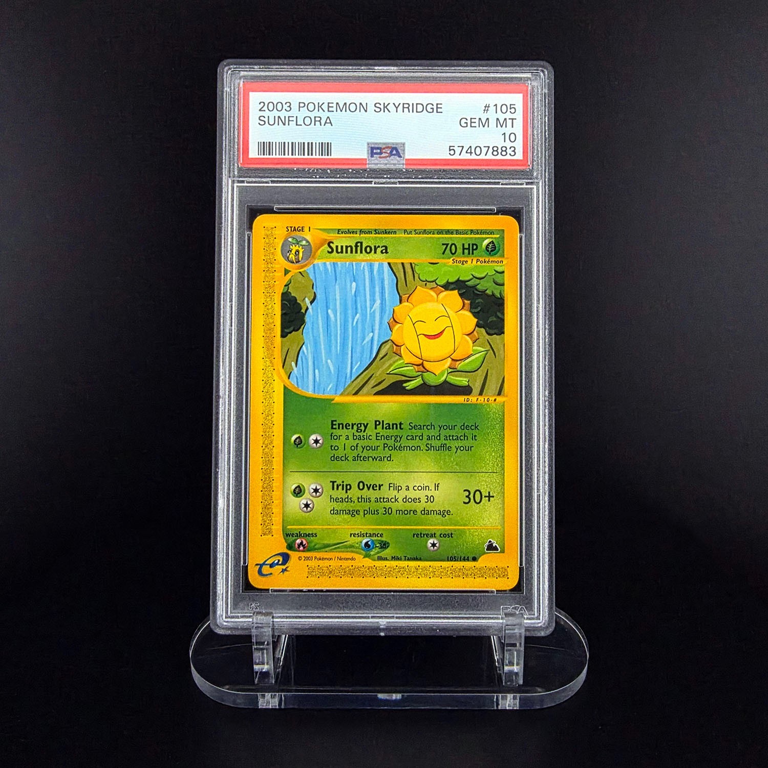 2003 POKEMON SKYRIDGE SUNFLORA PSA GEM MINT 10 #105/144