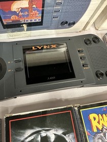 VINTAGE ATARI LYNX 1 CONSOLE BOXED 9X GAMES BATTERY PACK LOT CIB WORKING