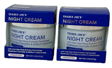 2 X Trader Joe  s Night Cream Irish Sea Moss Extract Fermented Mushroom 2OZ Each