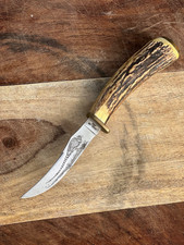 Case XX 523-3 1/4 SS Fixed Blade Hunting Knife Pheasant Etch FREE SHIPPING USA