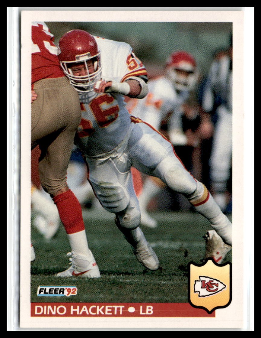 Dino Hackett 1992 Fleer #172 Kansas City Chiefs