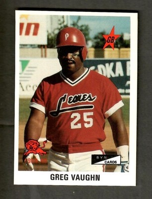 GREG VAUGHN 1989-90 BYN Puerto Rico Winter League Update #50