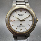 Seiko Cadet Watch Men 35mm White Dial Titanium Tone Round 5p31-6250 New Battery