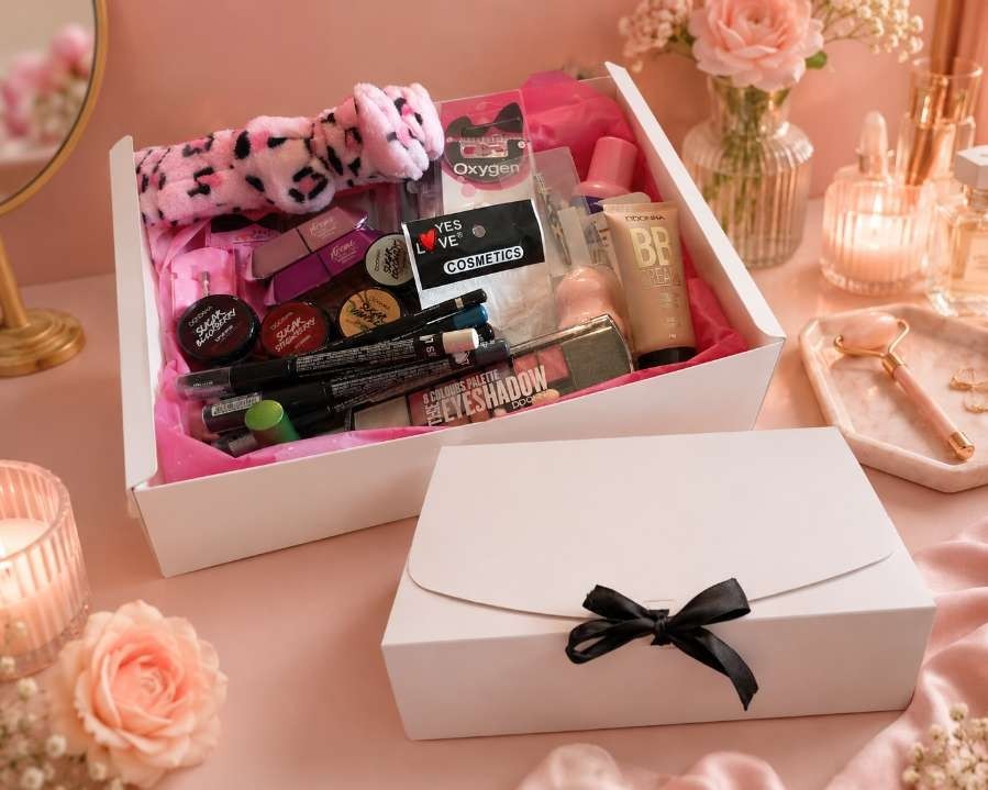 Box maquillage complète et coffret glamour de 12 cosmétiques pour teint et yeux