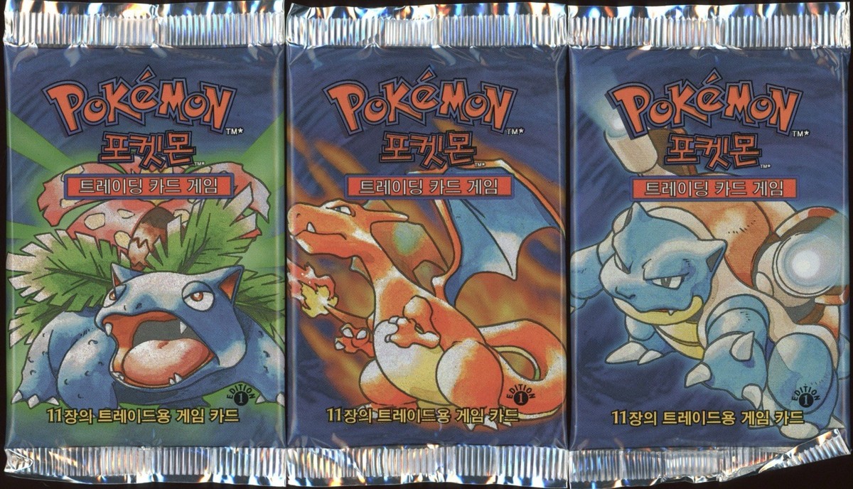 2000 Pokemon KOREAN 1st Edition Base Set Charizard Venusaur