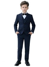 YuanLu Boys Suit for Kids Tuxedo Wedding Ring Bearer Outfit, 5 Piece Boy Slim...