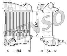 Ladeluftkühler DENSO DIT02027 für B7 AUDI 8EC 8ED A4 Aluminium Avant TDI quattro