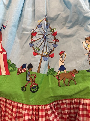 Eleanor Rose Clementine Carnival Circus Fair Dress Patriotic Sz 8-10 - Picture 2 of 7