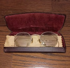 Vintage 12K Gold Filled Sunglasses Artcraft Round Circular Frames Wire Rim