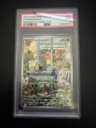 Charmander #44 Obsidian Flames ETB PSA 9 Mint 2023 Pokémon SVP en