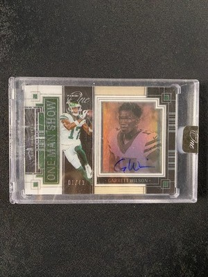 2023 Panini One Garrett Wilson One Man Show Auto 01/49 New York Jets