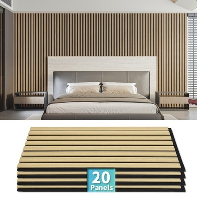 20-Pack 3D Wall Panels for Interior Wall Decor, 24'' x 12''