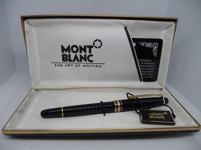 Mont Blanc #144 Vintage Black Fountain Pen--W.Germany--medium nib