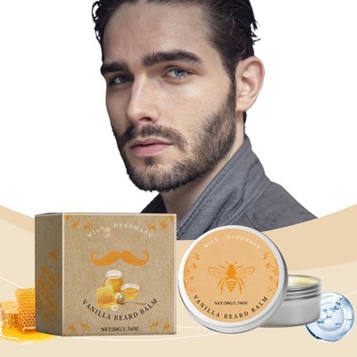 Beard Care Cream Soften Hydrate Facial Hair Anti Frizz Beard Styling Balm Oil