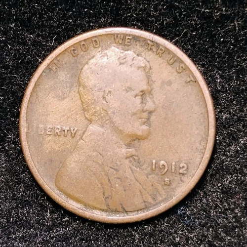 1912 S ~ LINCOLN WHEAT CENT ~ CH VG