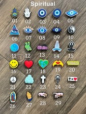 Spiritual Energy Evil Eye Religion Charm For Crocs Clog Shoe Bag Bracelet Charms