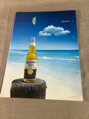 Fold a to b Corona Beer Magazine Advertisement Ad 2006