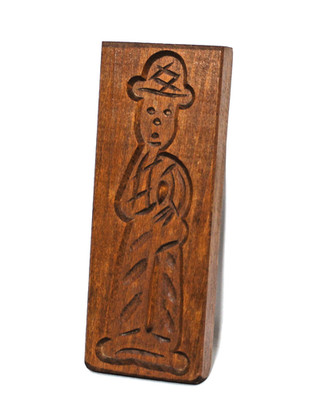Vintage Wood Cooke Mold Wall Plaque Ginger Bread Man