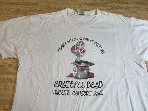 2011 Grateful Dead Warwick Winery Tribute Concert T Shirt Ad Vintage vintage concert t-shirt, vintage, size XXL, single stitch, B+ condition