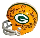 Green Bay Packers Greats Signed Mini Helmet PSA/DNA LOA Starr Taylor Hornung + 7