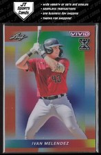 2023 Leaf Vivid Ivan Melendez 70 Orange Prismatic /3 | Arizona Diamondbacks